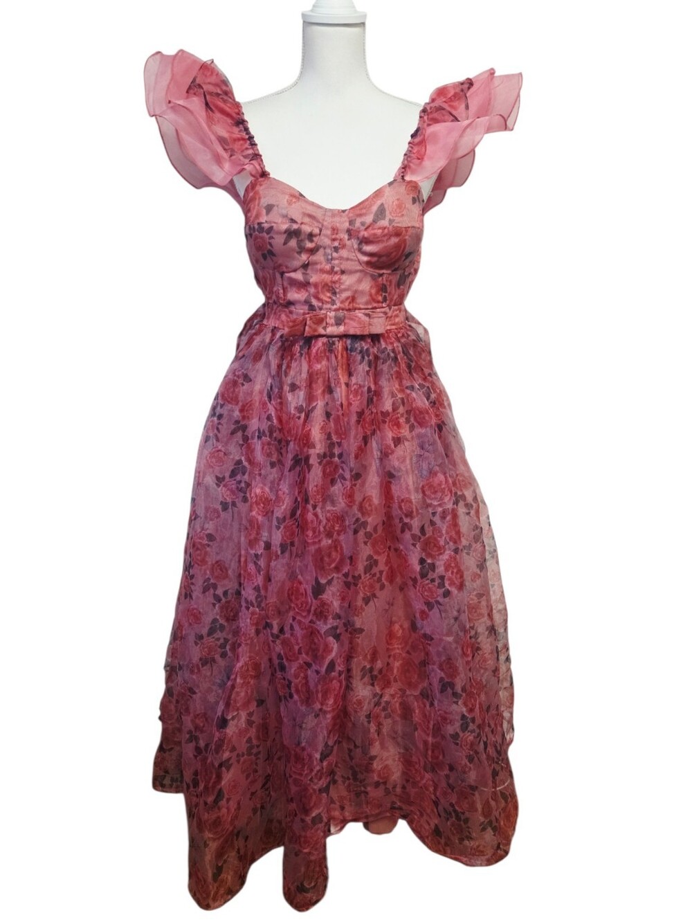 Juliana’s Floral Corset Tulle Dress Size Small